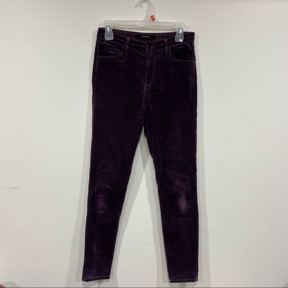 🔥SALE$25🔥 J BRAND Aubergine Maria High-Rise Skinny Jeans Sz 27 - Picture 9 of 9